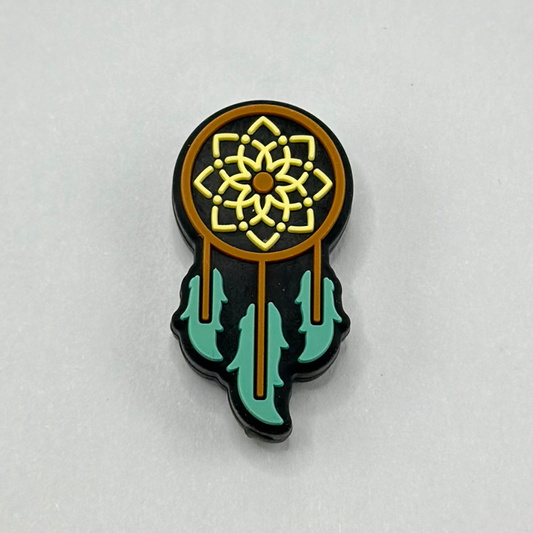 ドリームキャッチャービーズ、ネイティブアメリカンをテーマにしたドリームキャッチャーシリコンフォーカルビーズ