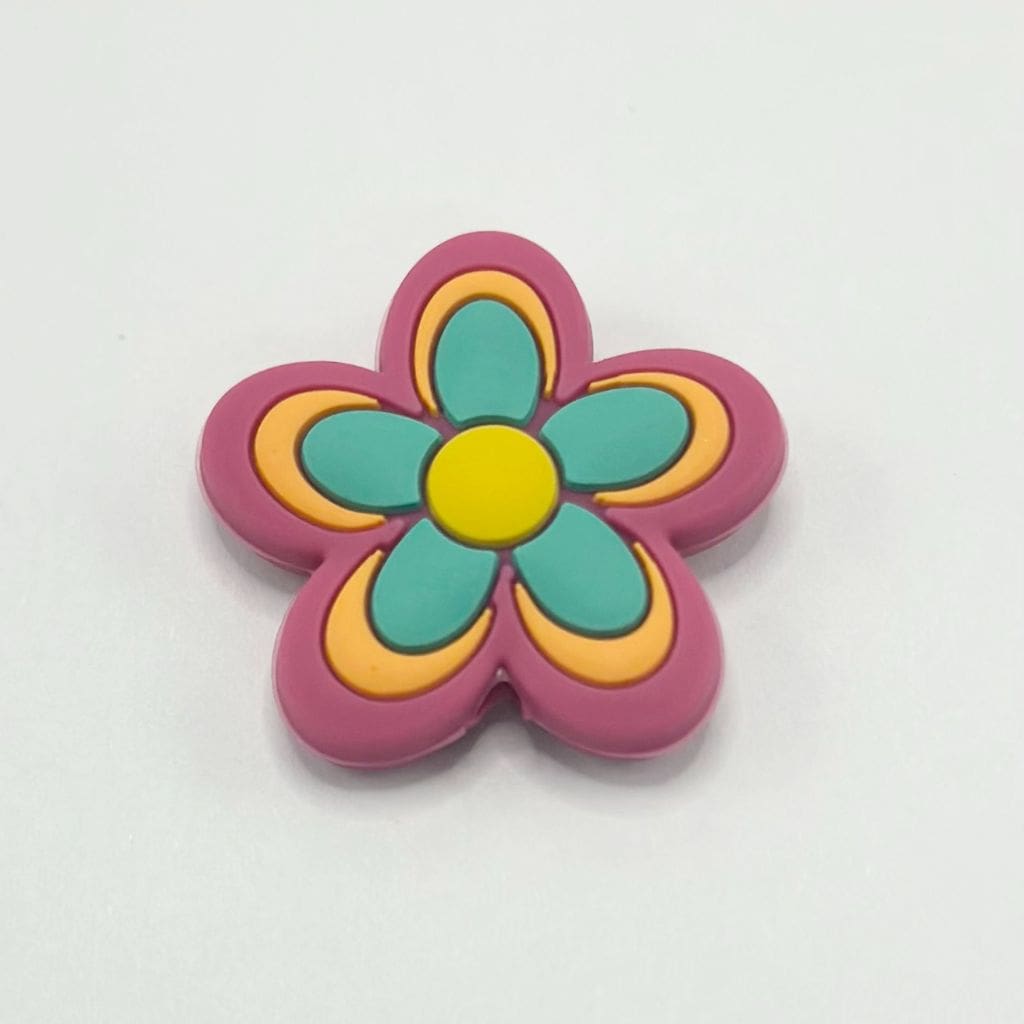 かわいいポジティブな雰囲気、花の付いた格言、シリコンフォーカルビーズ