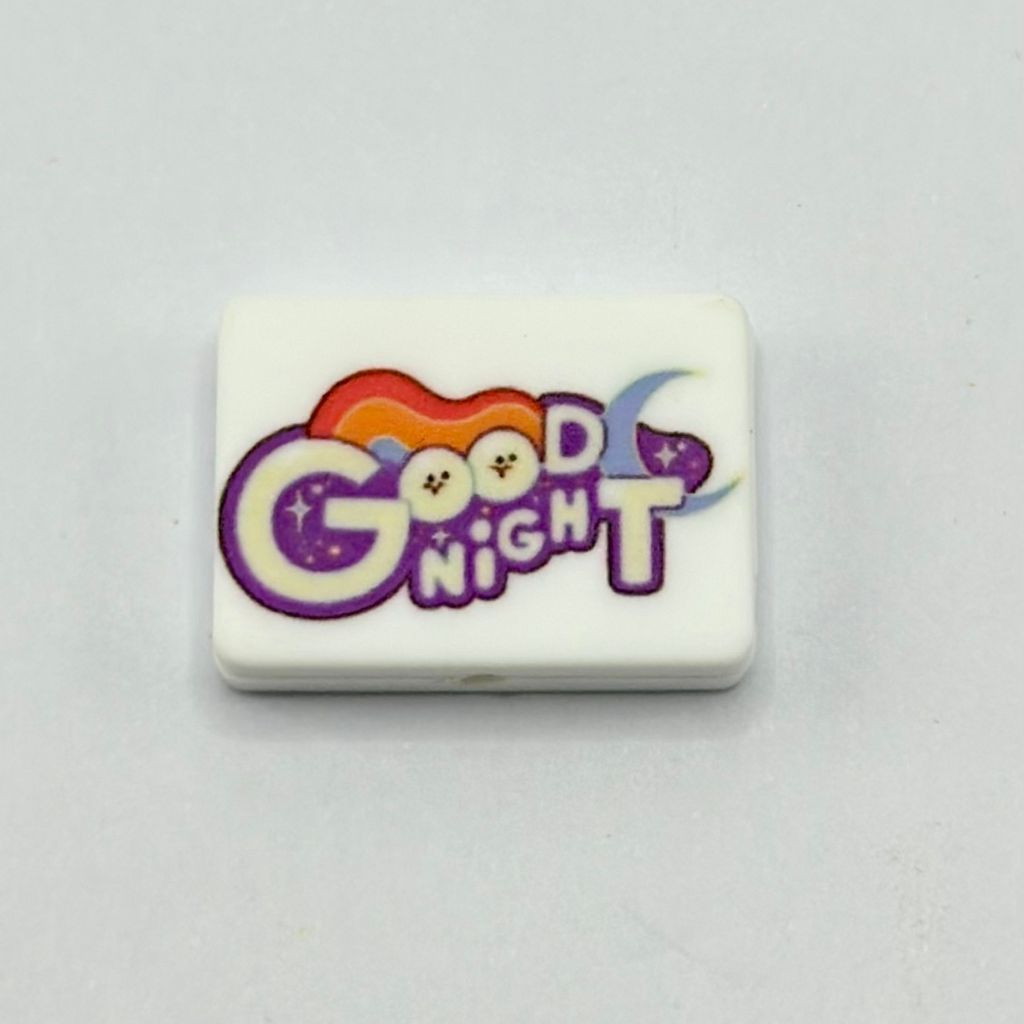 Good Night Serenity Dreamer Starlight Party Silicone Focal Bead