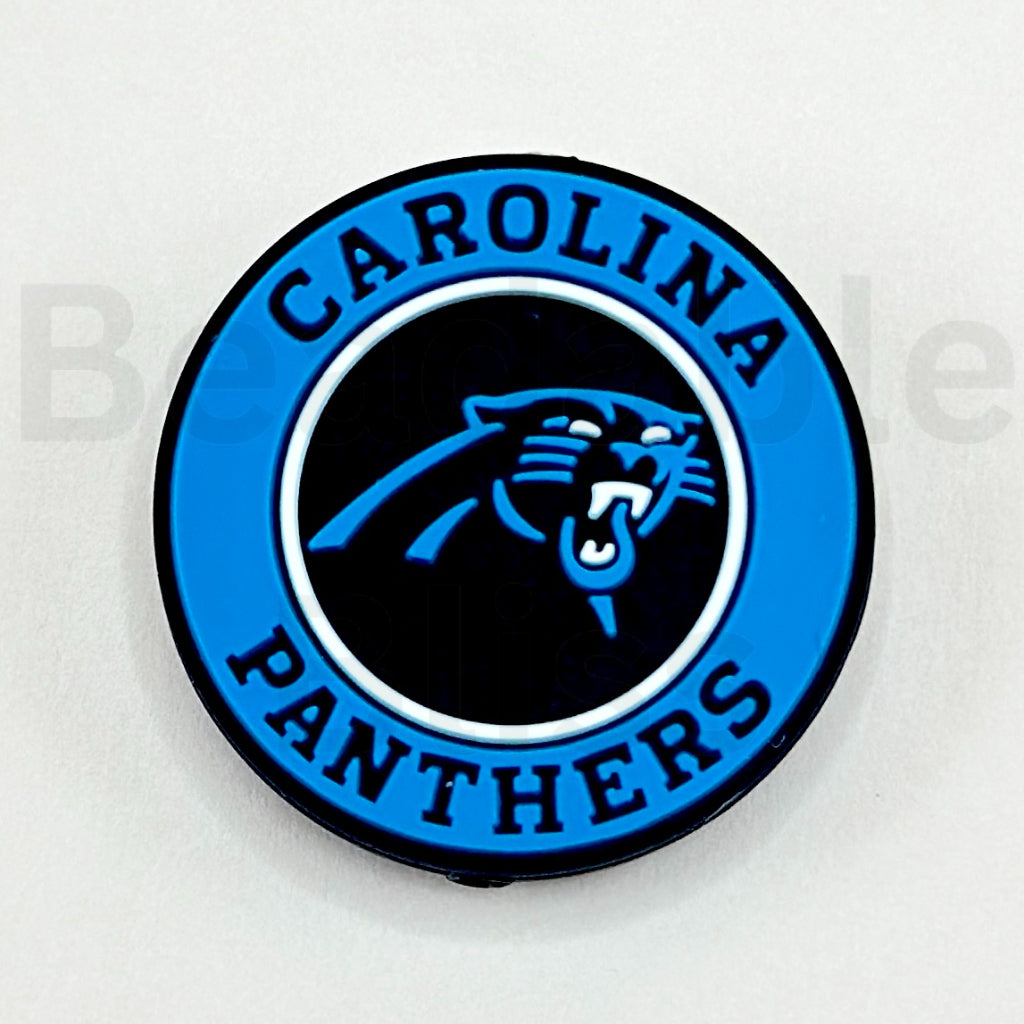 Carolina Panthers logo on a blue background
