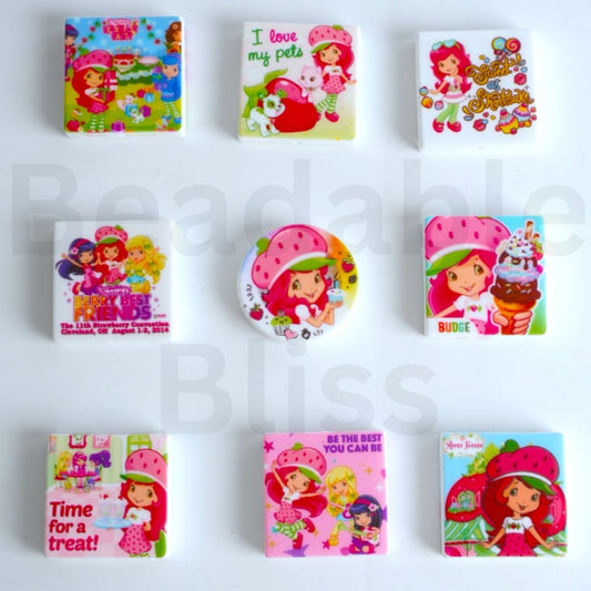 Raspberry Puff Series Silicone Focal Beads, Random Mix