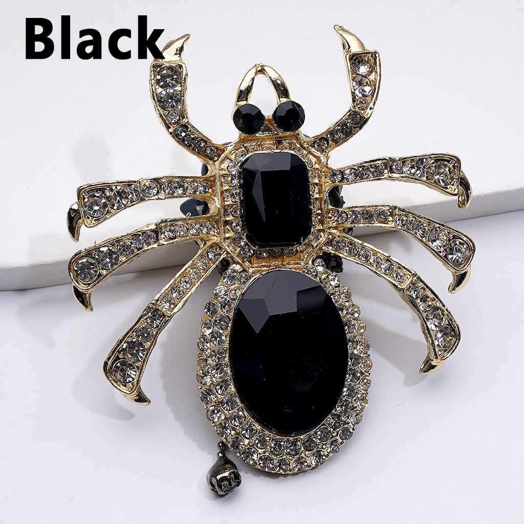 Large Bling Bling Fancy Gold Alloy Spider with Shiny Rhinestones Chains Cute Butterflies Hearts Crescent Moon Snowflakes Clay Beads, Around 69*63MM