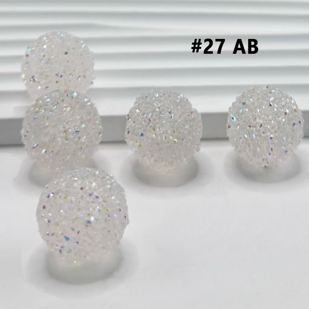 28 Single Colors and 7 Color Series Mix Round Sugar Beads, 20MM