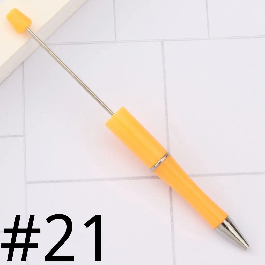 Plastic Beadable Pens | Beaded Pens in Solid, Ombre Gradient and Neon Colors, READ THE DESCRIPTION