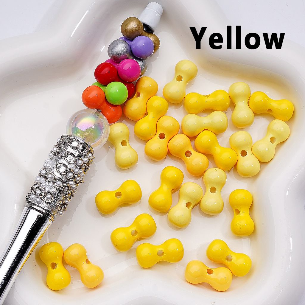 Multi-Color Mini Bone Shape Acrylic Beads, 8*16MM