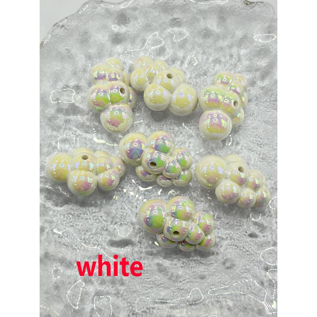 All Color Clouds Acrylic Beads, 32mm
