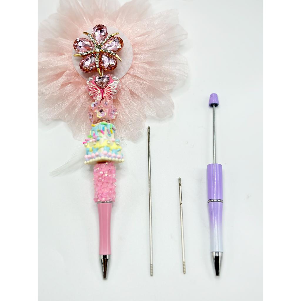DIY Long Style Environmental Stainless Extender Steel Pole Stick for Beadable Pens,117MM