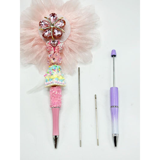 DIY ロングスタイル 環境対応 ステンレス製 エクステンダー スチール ポールスティック ビーズペン用 117mm