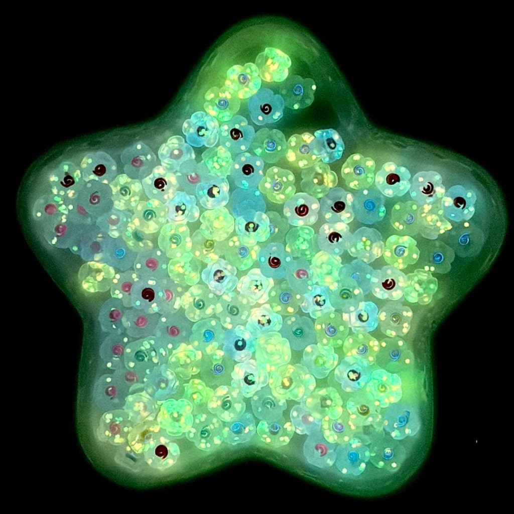 Luminous Mini Cute Colorful Flowers for DIY Accessories Ornament Decorations, 9MM