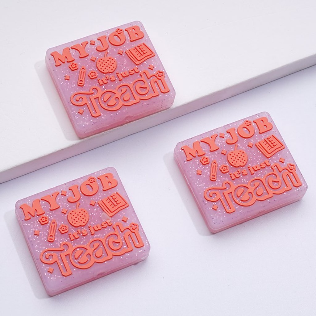 Library Series My Job It's Just Teach Librarian You've Got A Friend In Me The Snuggly Duckling You Are Safe with Me Silicone Focal Beads