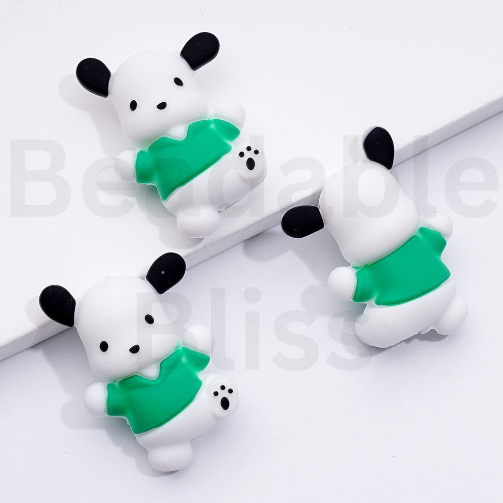 3Dかわいい子犬サンリポチャックシリコンフォーカルビーズ