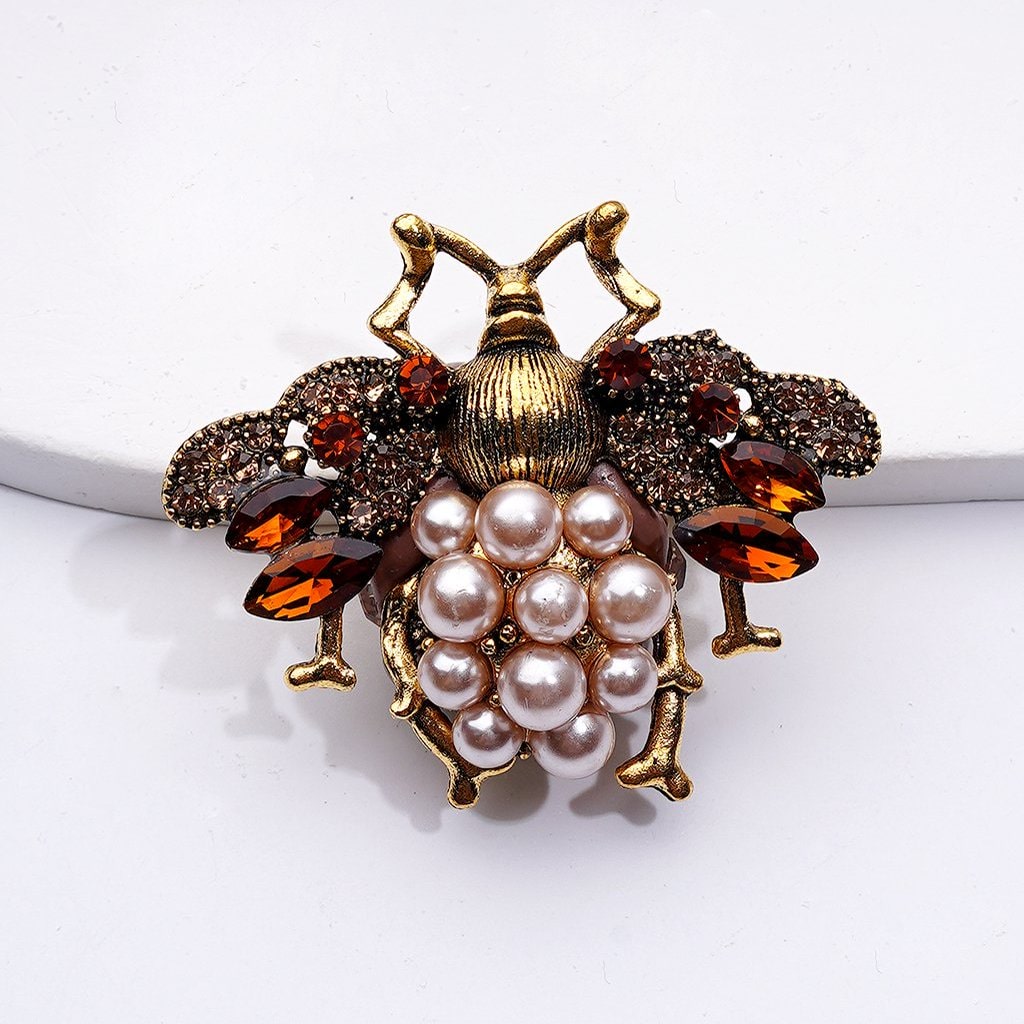Exquisite Fancy Copper Alloy Ladybug with Shiny Rhinestones White Pearls Cute Butterflies Hearts Snowflakes Clay Beads, Around 48*40MM
