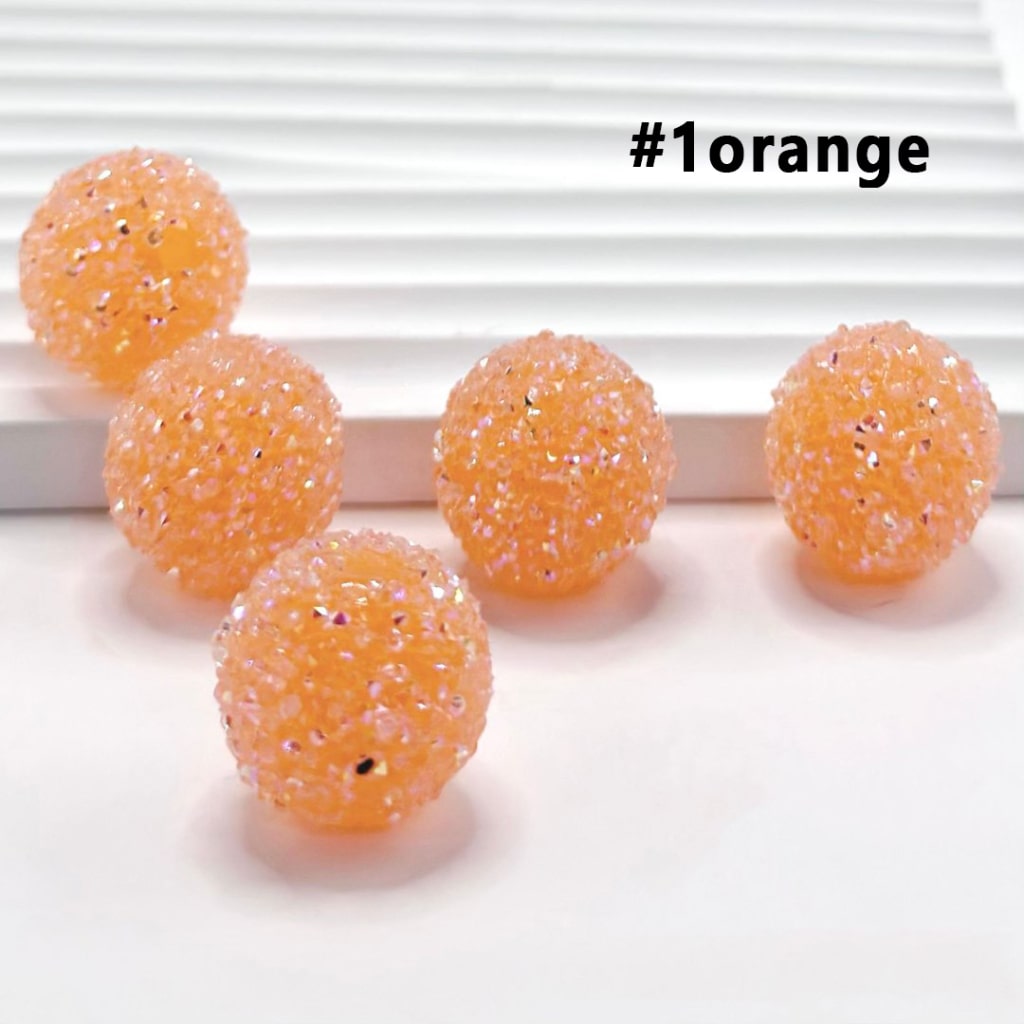 28 Single Colors and 7 Color Series Mix Round Sugar Beads, 20MM
