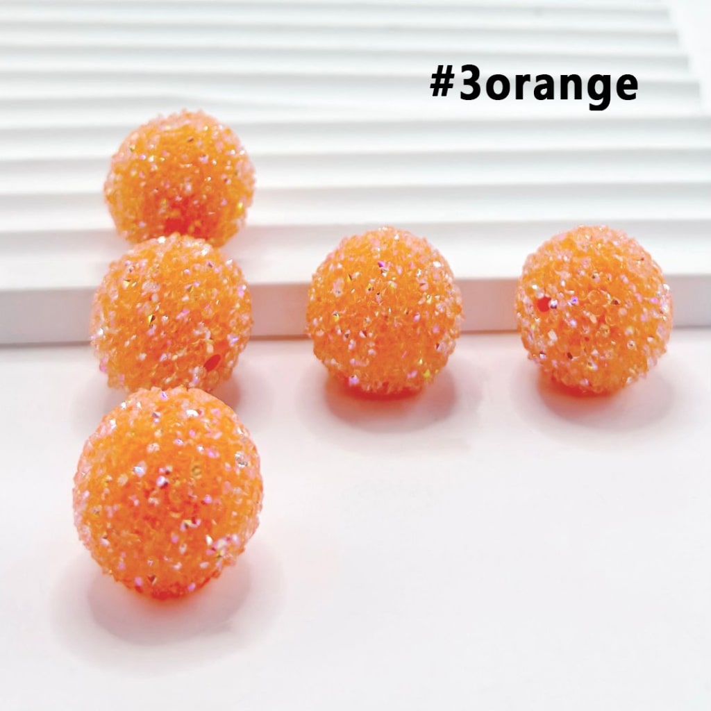 28 Single Colors and 7 Color Series Mix Round Sugar Beads, 20MM