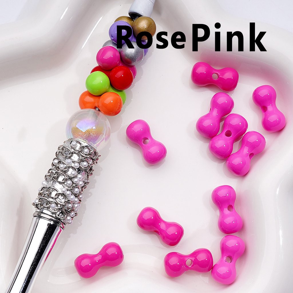 Multi-Color Mini Bone Shape Acrylic Beads, 8*16MM