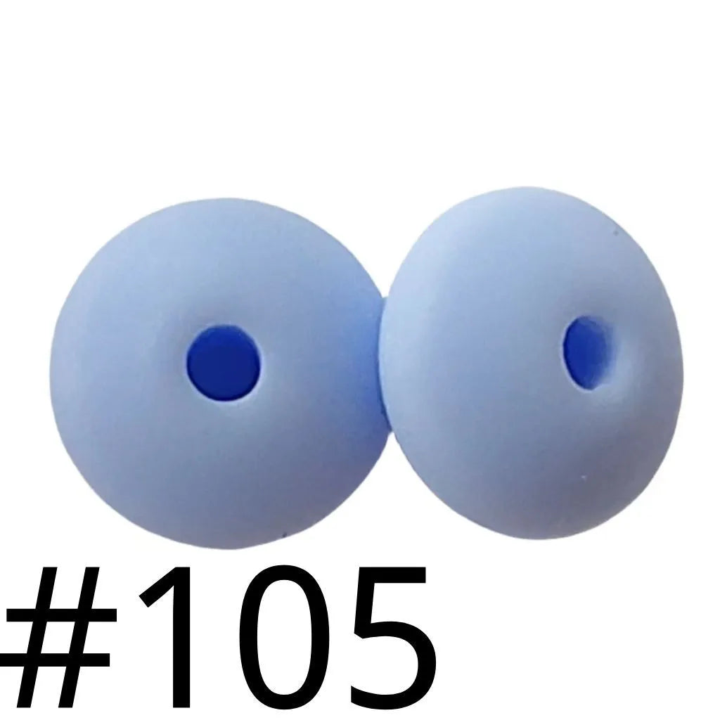 Silicone Lentil Beads Spacers 12mm