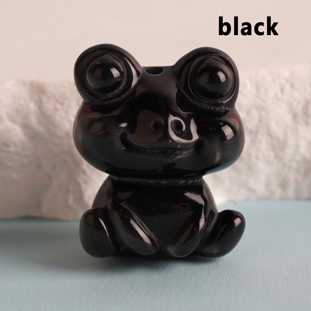 Glossy Colorful Cute Frog Acrylic Beads, Around 24*30MM