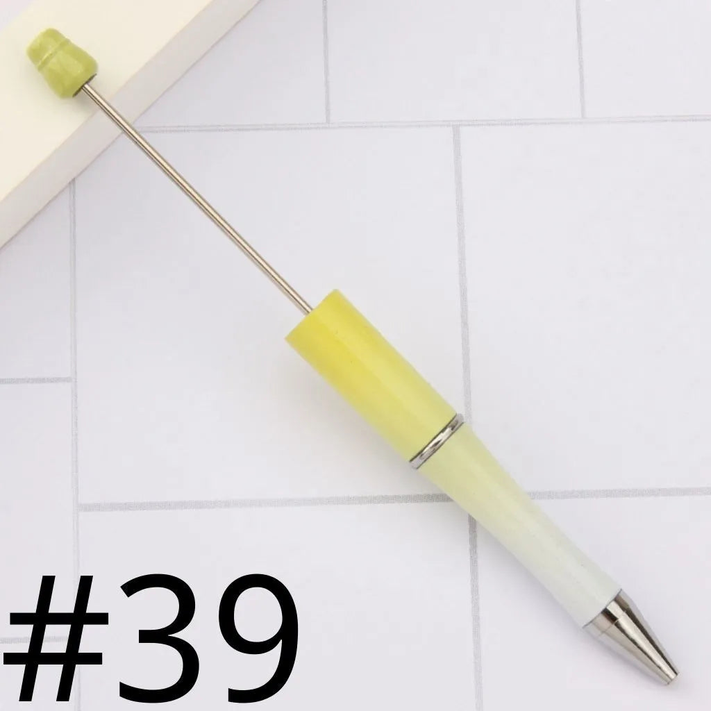 Plastic Beadable Pens | Beaded Pens in Solid, Ombre Gradient and Neon Colors, READ THE DESCRIPTION