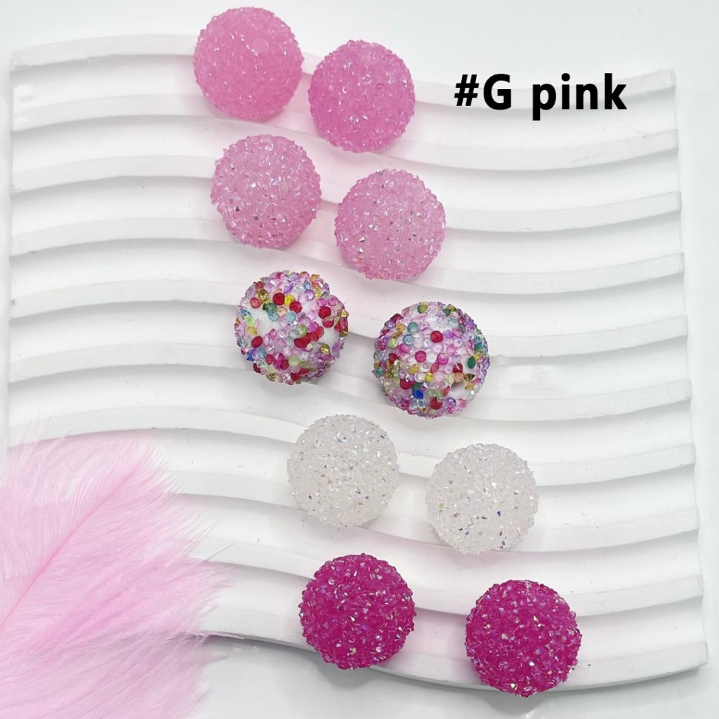 28 Single Colors and 7 Color Series Mix Round Sugar Beads, 20MM