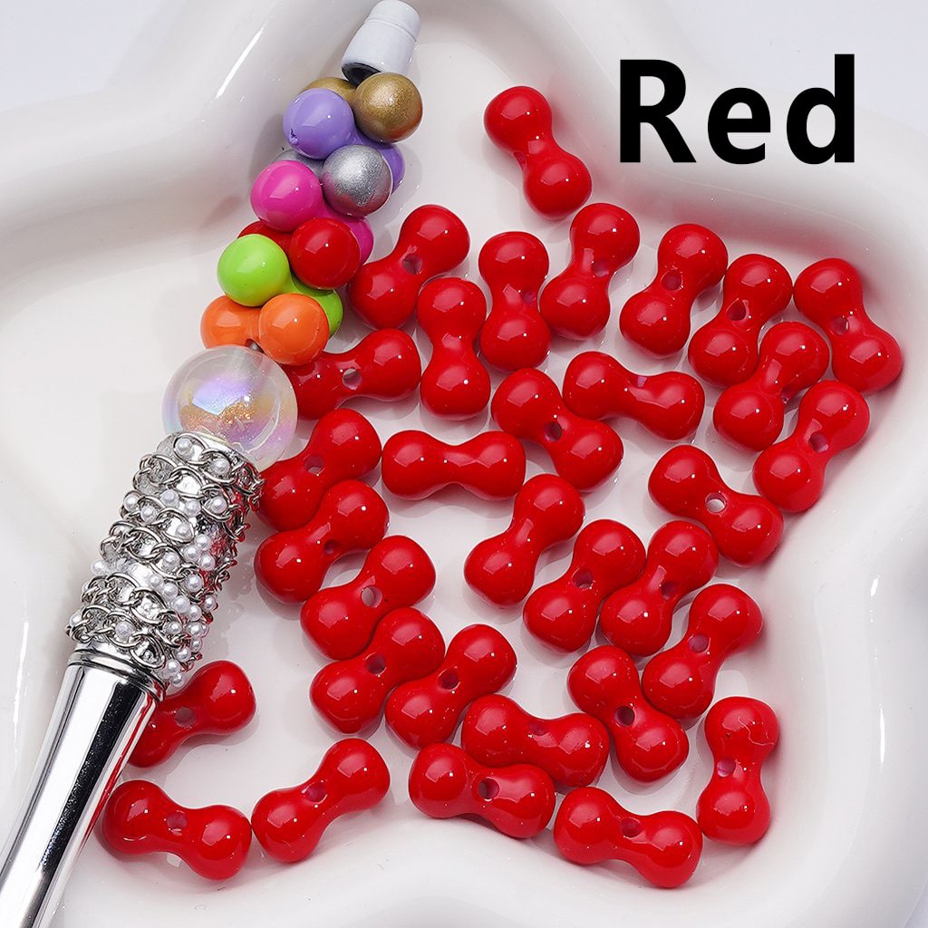 Multi-Color Mini Bone Shape Acrylic Beads, 8*16MM