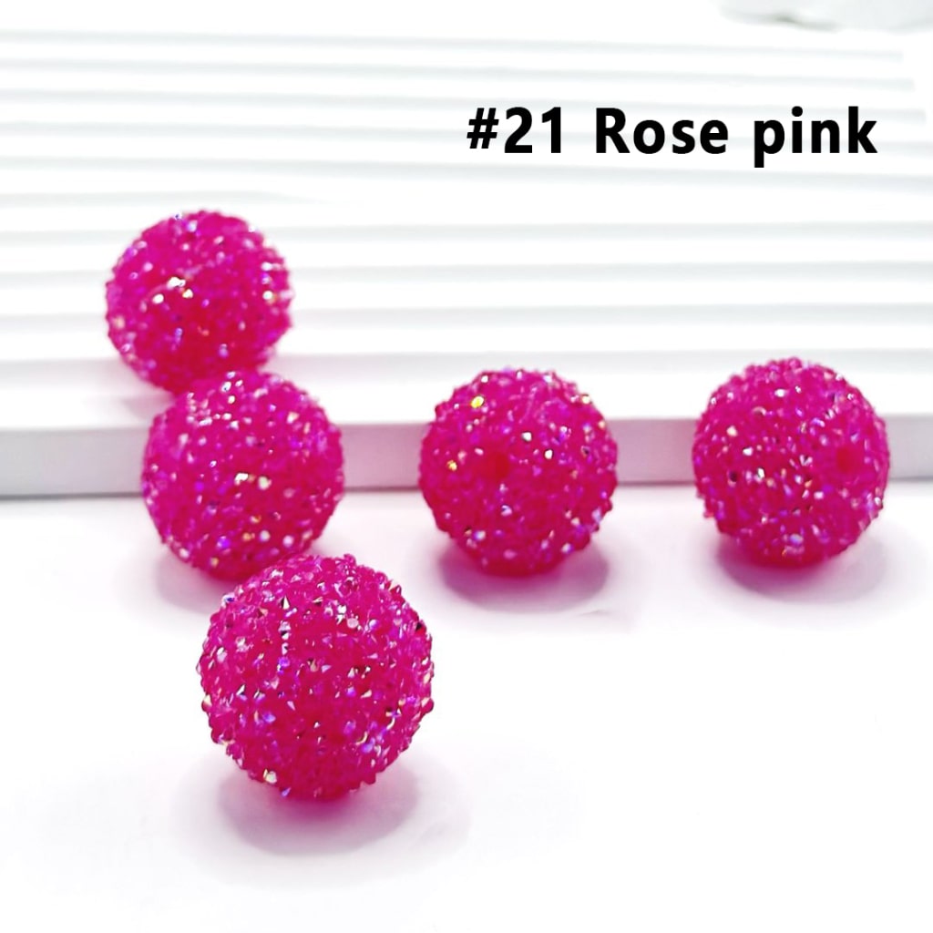 28 Single Colors and 7 Color Series Mix Round Sugar Beads, 20MM