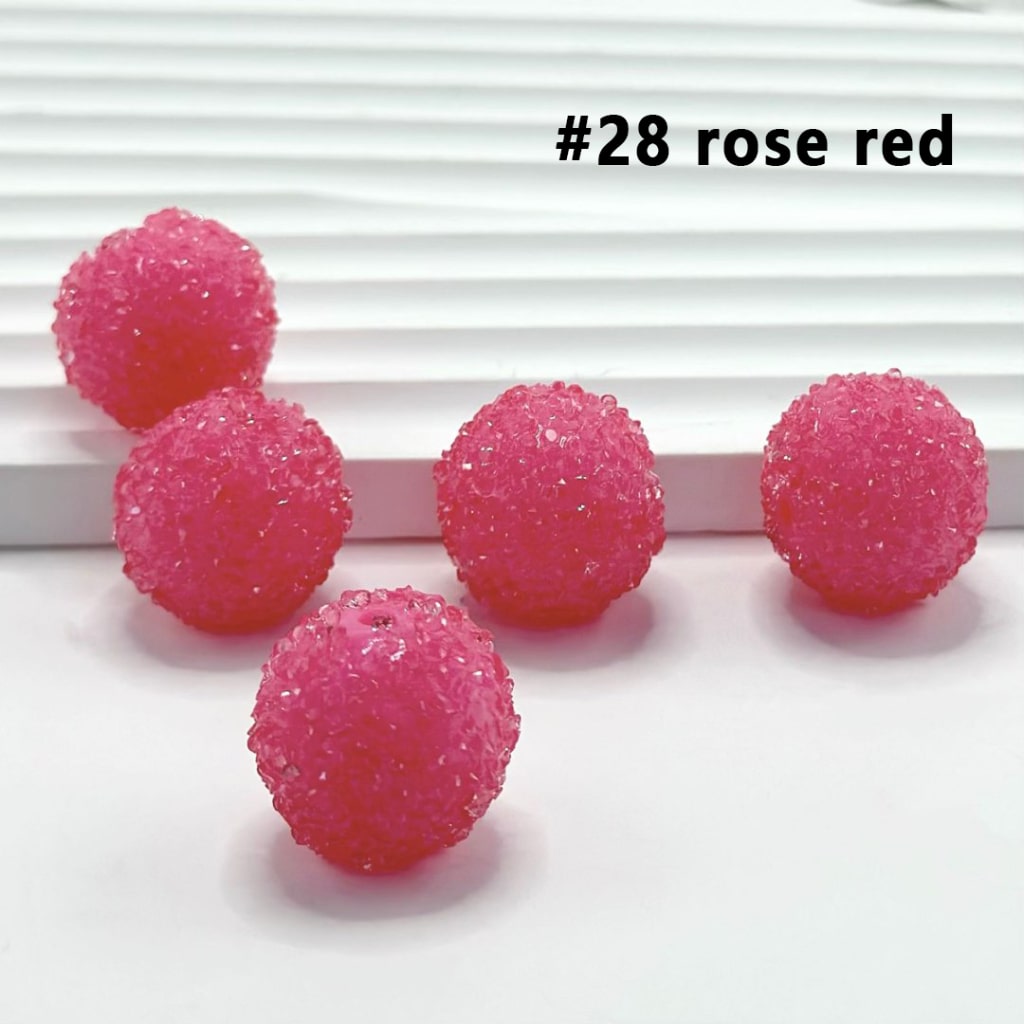 28 Single Colors and 7 Color Series Mix Round Sugar Beads, 20MM