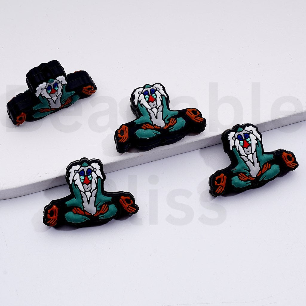 Multi-Color Cute The Lio Kin Series Silicone Focal Beads