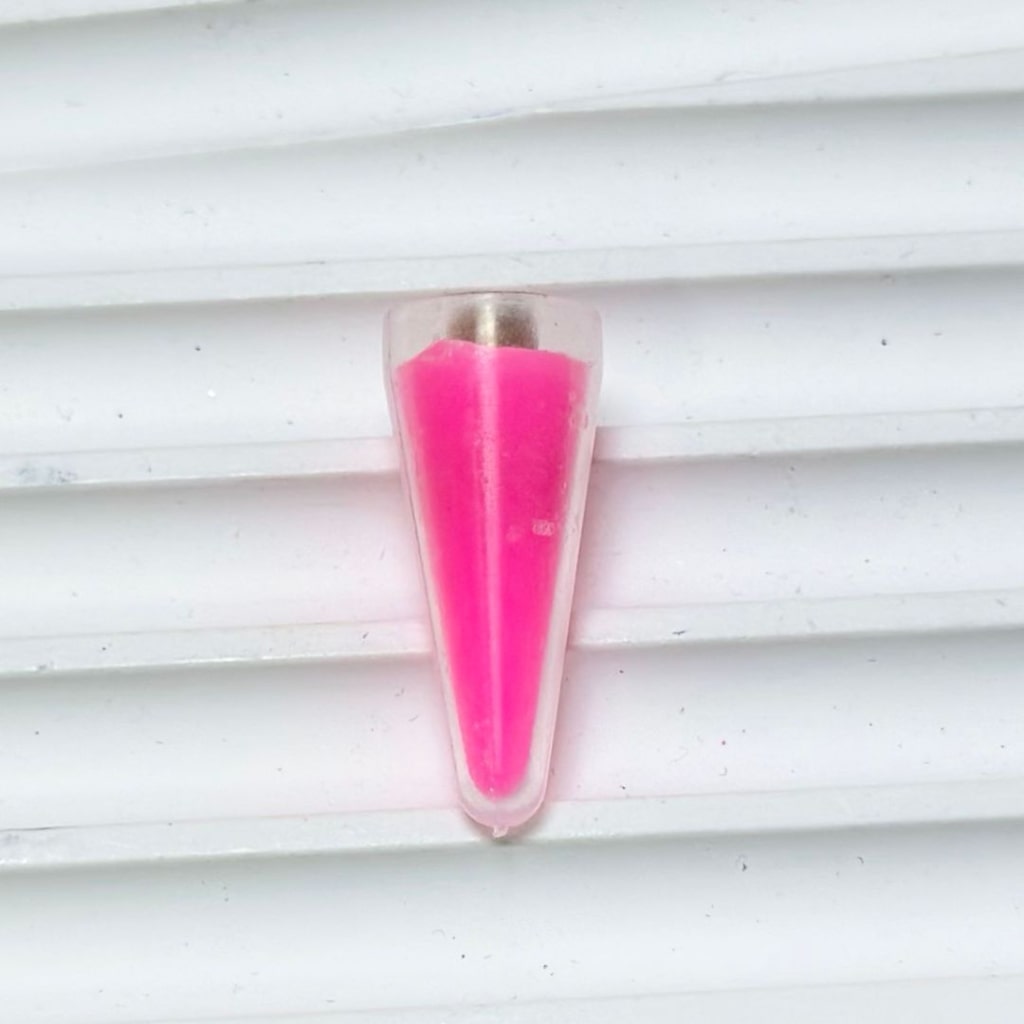 Solid Color Wax Bullet Head Accessories for Adding Rhinestones, 23*8MM