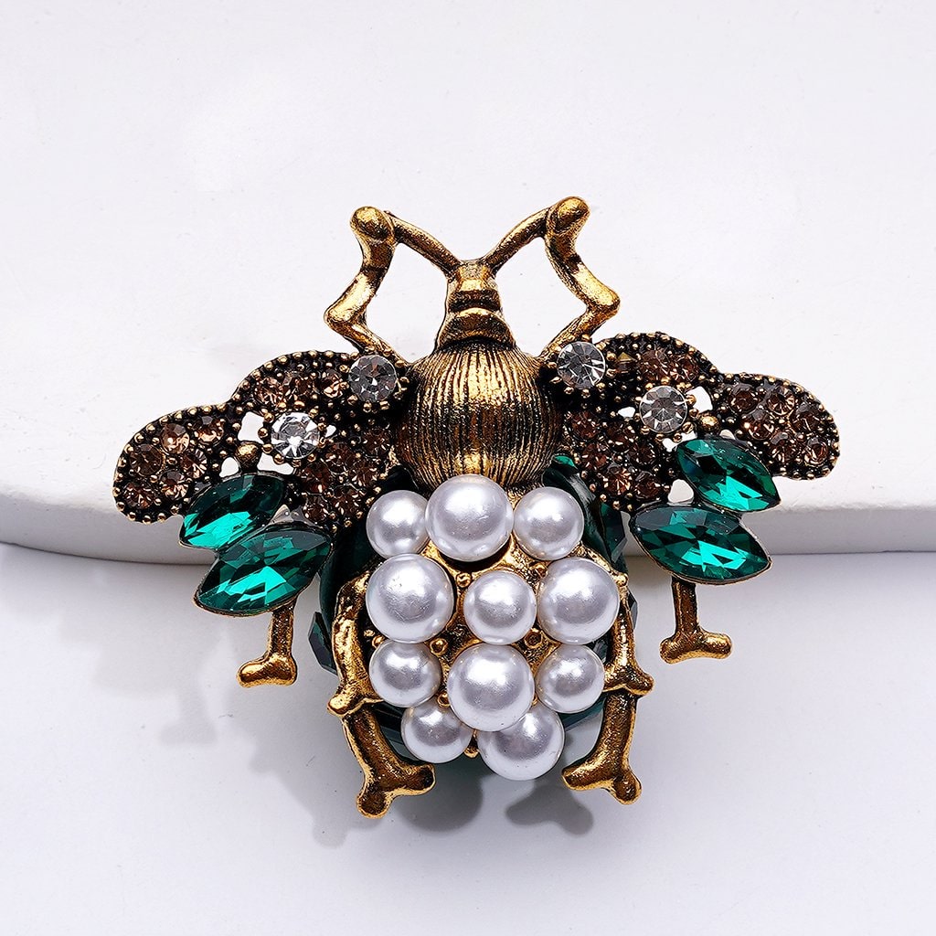 Exquisite Fancy Copper Alloy Ladybug with Shiny Rhinestones White Pearls Cute Butterflies Hearts Snowflakes Clay Beads, Around 48*40MM