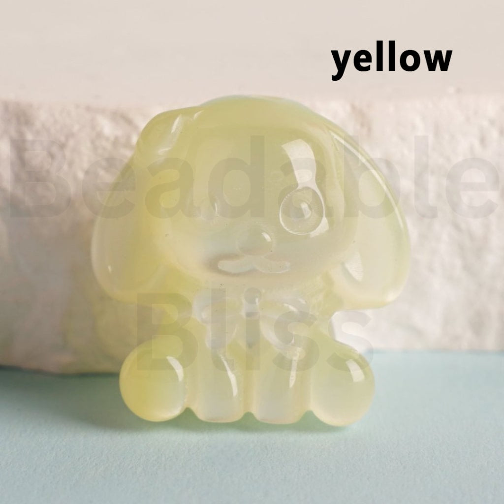 Glossy Colorful Sanri Melod Acrylic Beads, Around 23*24MM
