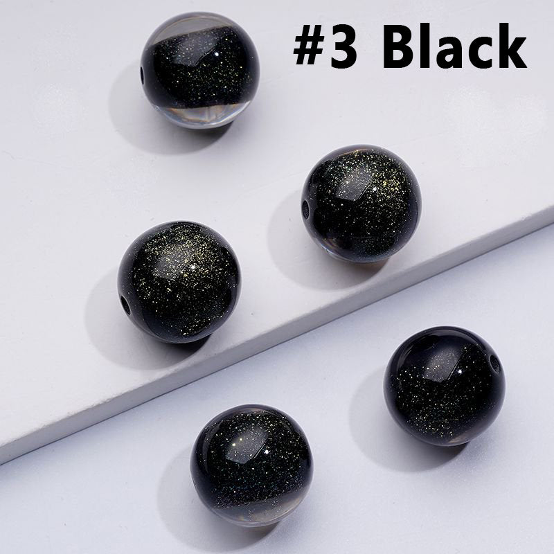 Shiny Glittery Round Acrylic Beads, 16MM, Please Read the Description