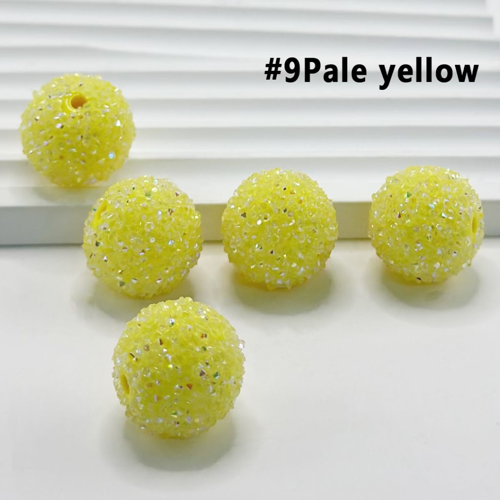 28 Single Colors and 7 Color Series Mix Round Sugar Beads, 20MM
