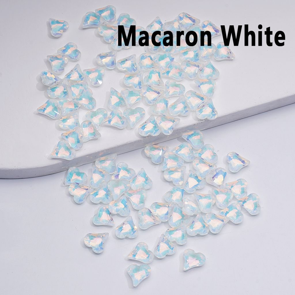 Mini Cute Shiny Hearts Charm for Jewelry Accessories, 8*9MM