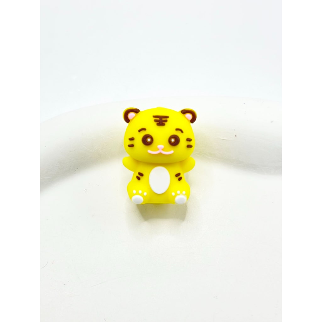 3D Little Cute Tiggeroo Silicone Focal Beads
