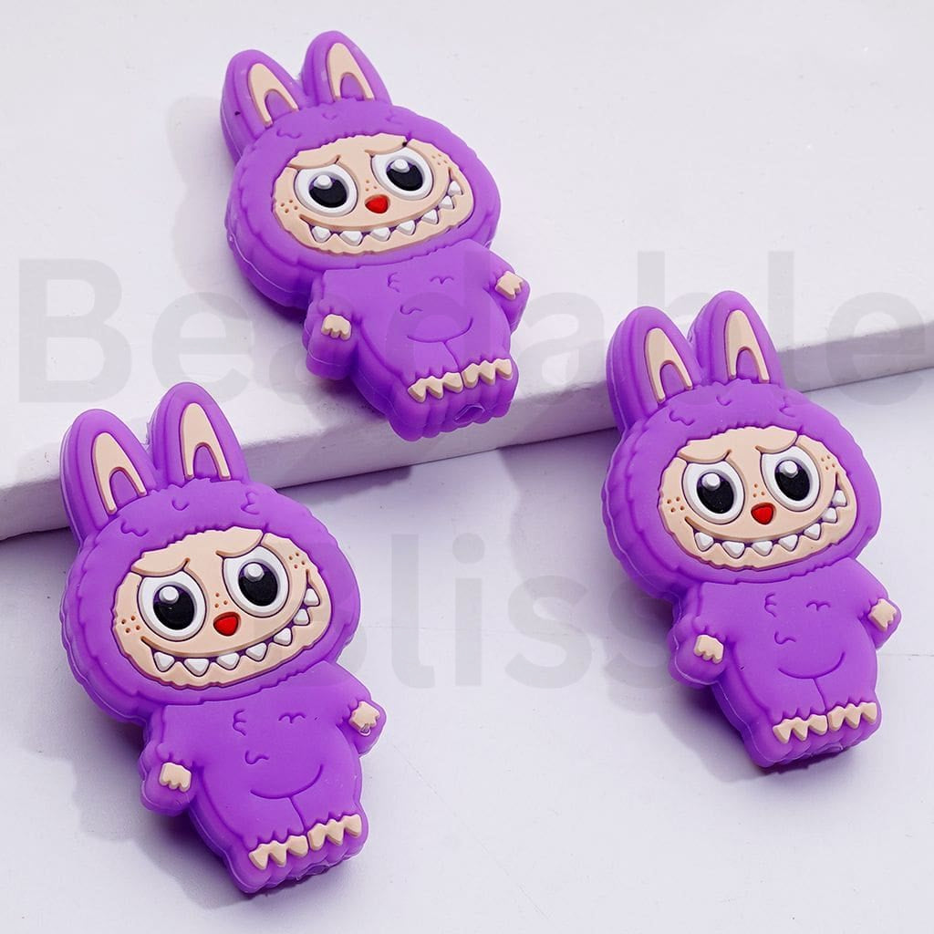 Cute Labub Monster Po Mar Silicone Focal Beads