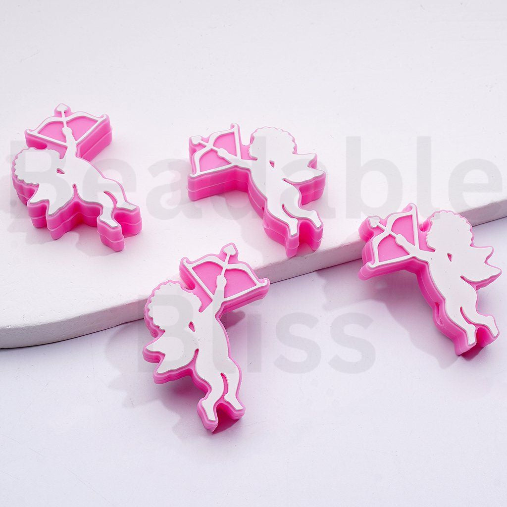 Cute Goddess of Love Cupi Silicone Focal Beads