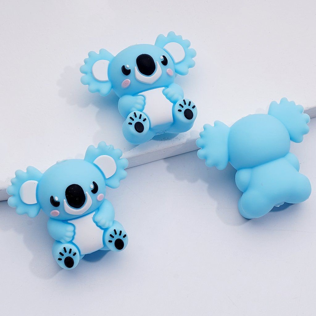 3D Cute Koala Silicone Focal Beads