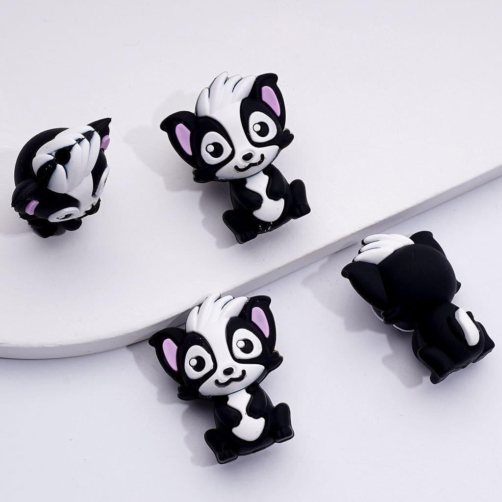 3D Little Cute Meerkat Silicone Focal Beads