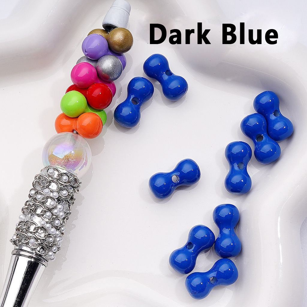 Multi-Color Mini Bone Shape Acrylic Beads, 8*16MM
