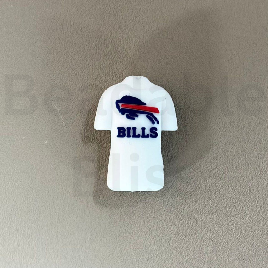 USA America Football Team Shirt Jersey Uniform Kansas Chie Lone Star Fighters  Golden Gate Gridiron Denver Football NOLA Football Bear Team Vegas Football Blue Team Buffalo Football Packer Team Red College Team  Silicone Focal Beads