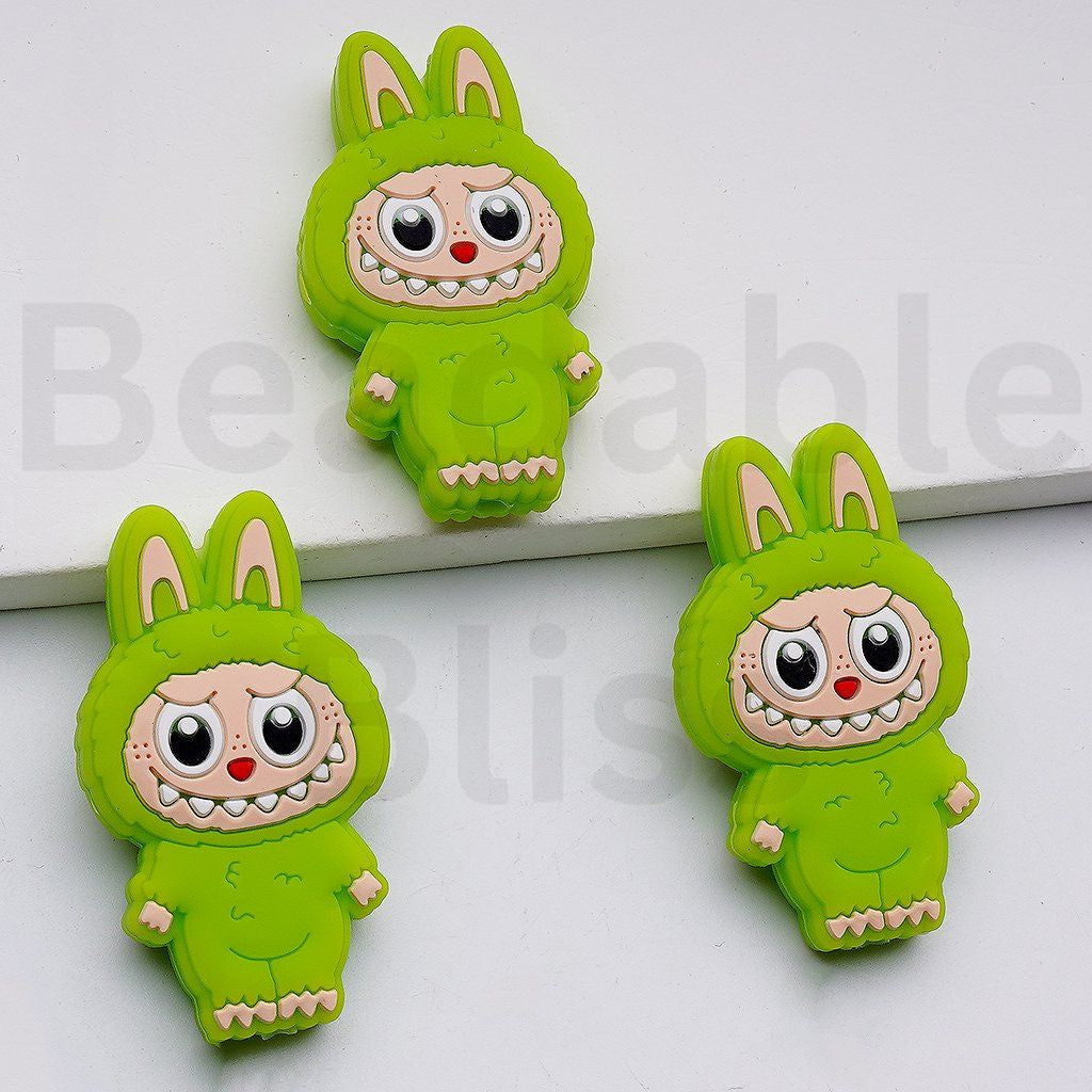 Cute Labub Monster Po Mar Silicone Focal Beads