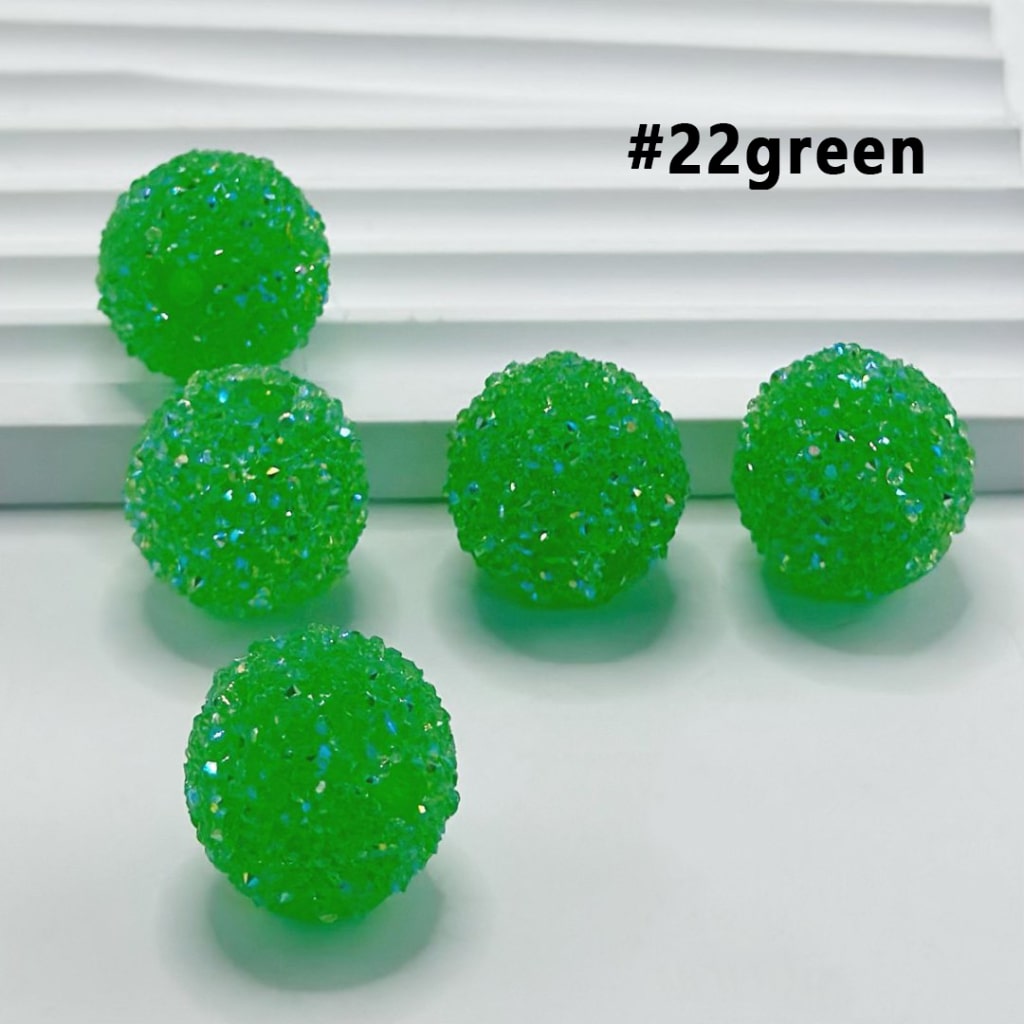 28 Single Colors and 7 Color Series Mix Round Sugar Beads, 20MM