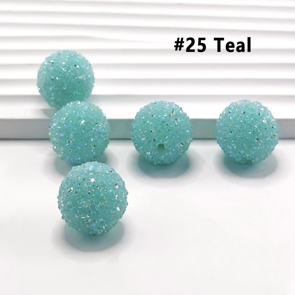28 Single Colors and 7 Color Series Mix Round Sugar Beads, 20MM