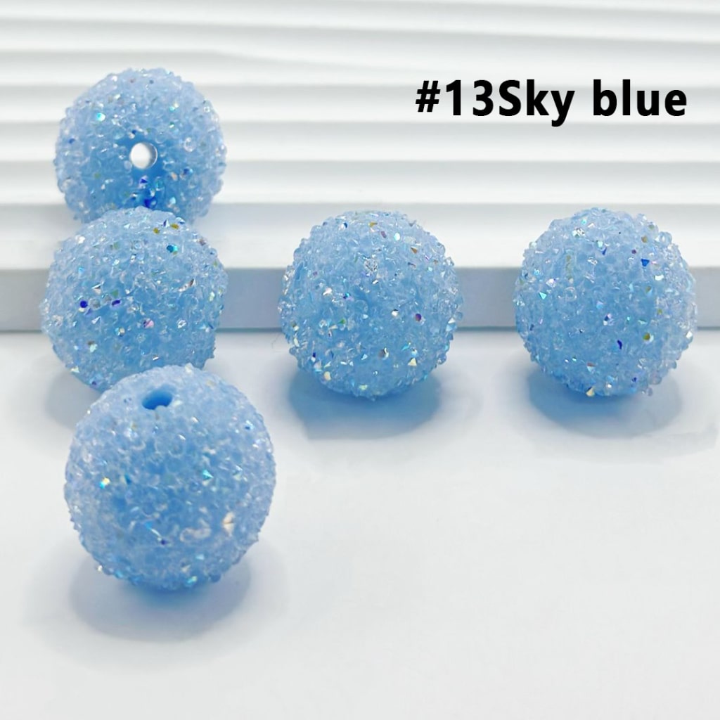 28 Single Colors and 7 Color Series Mix Round Sugar Beads, 20MM