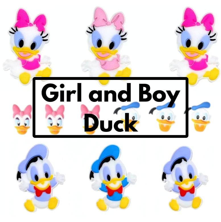 Girl and Boy Duck