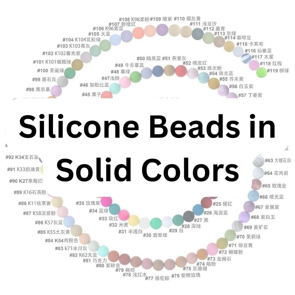 Silicone Beads in Solid Colors – Beadable Bliss