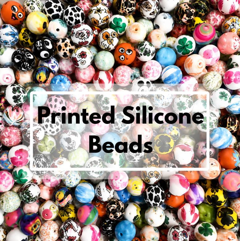 Printed Silicone Beads