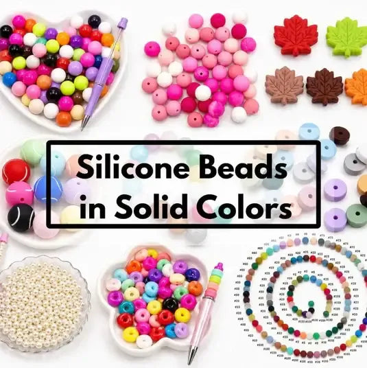 Silicone Beads in Solid Colors