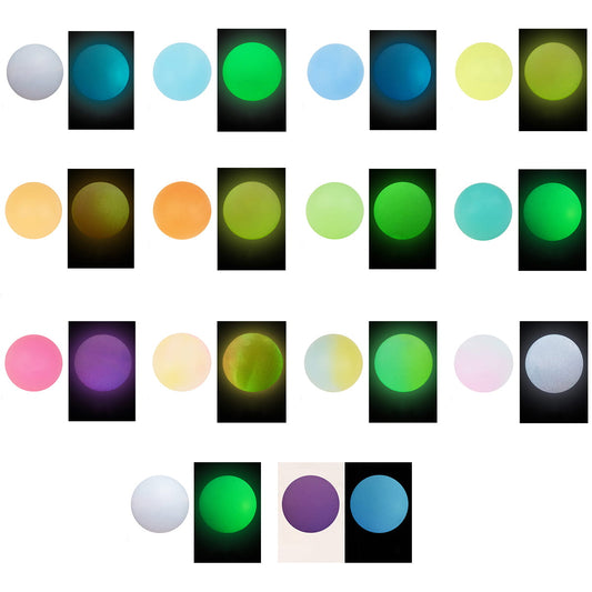 Luminous Silicone Focal Beads for DIY Bracelets or Ornament Accessories, 12MM, Multi-Color, Random Mix