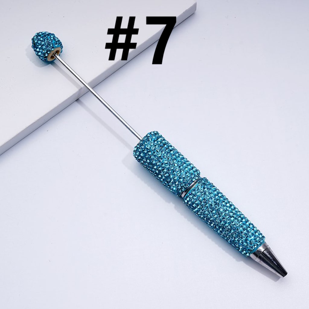 Beadable Rhinestones Pen, Bling Bling Style Fancy Beaded Pens